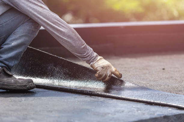 Professional Waterproofing technician working in Bourneville, OH